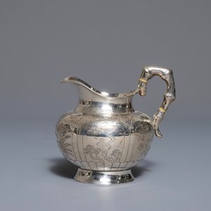 A Chinese silver-plated tea service on tray, Republic, 1st half 20th C. — photo 10