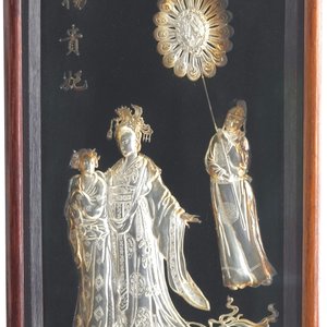 A Chinese silver relief glass display, 19/20th C. — 照片 1