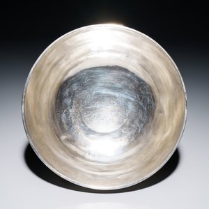A Chinese silver 'Shou Lao' stem bowl, 19/20th C. — 照片 6