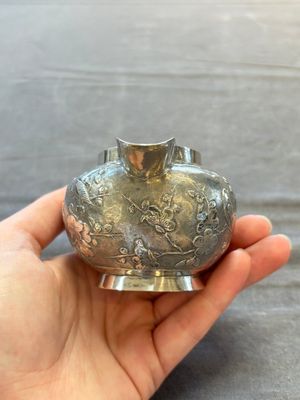 A Chinese silver three-piece tea service, marked Ye Li 業利, Canton, 19/20th C. — 照片 10