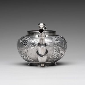 A Chinese silver three-piece tea service, marked Ye Li 業利, Canton, 19/20th C. — 照片 5