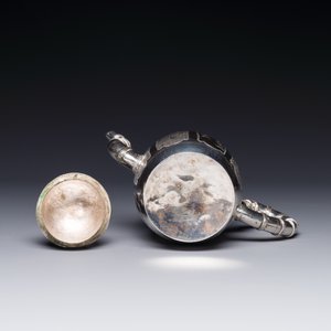 A Chinese silver wine ewer with inscription for the Straits or Peranakan market, 19th C. — photo 3