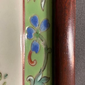 A Chinese square famille rose plaque, Qianlong/Jiaqing — 照片 5