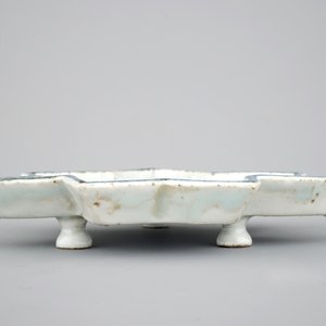 Een blauw-witte Chinees porseleinen stervormige schotel, Ming dynastie — foto 5