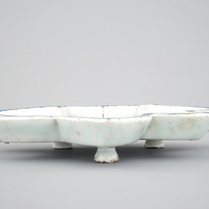 Een blauw-witte Chinees porseleinen stervormige schotel, Ming dynastie — foto 7