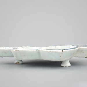 Een blauw-witte Chinees porseleinen stervormige schotel, Ming dynastie — foto 8