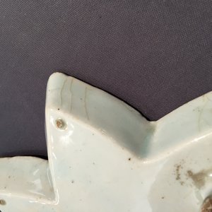 Een blauw-witte Chinees porseleinen stervormige schotel, Ming dynastie — foto 9