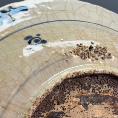 A Chinese Swatow blue and white 'Deer' dish — 照片 12