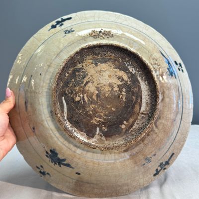 A Chinese Swatow blue and white 'Deer' dish — 照片 8