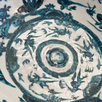 A Chinese Swatow green-enamelled dish — photo 10