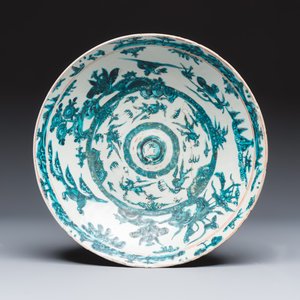 A Chinese Swatow green-enamelled dish — photo 1