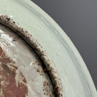 A Chinese Swatow turquoise-enamelled iron-red-decorated 'Split Pagoda' dish — 照片 12