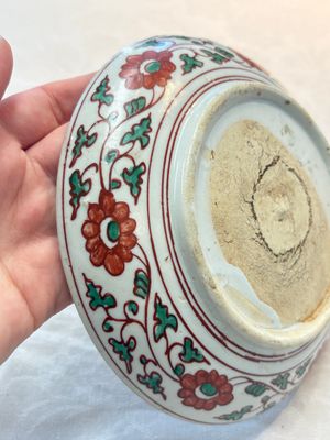 A Chinese Swatow wucai 'egret' plate, Ming — photo 6