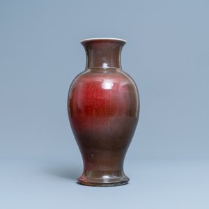 A Chinese three-colour flambé-glazed vase, 19th C. — 照片 2