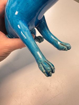 A Chinese turquoise-glazed model of a dog, Qianlong mark, 19th C. — photo 15