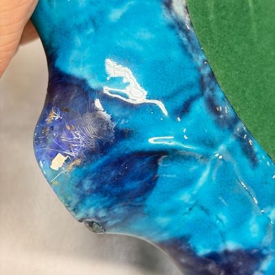 A Chinese turquoise-glazed purple-splashed 'Lotus Leaf' dish — photo 10
