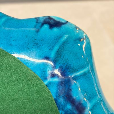 A Chinese turquoise-glazed purple-splashed 'Lotus Leaf' dish — photo 12