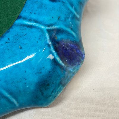 A Chinese turquoise-glazed purple-splashed 'Lotus Leaf' dish — photo 13
