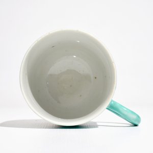 A Chinese turquoise-ground cup and saucer, Qianlong — 照片 8