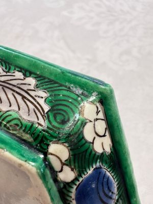 A Chinese verte biscuit eight-piece sweetmeat set with flying horses, 19th C. — photo 52