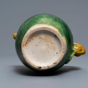 A Chinese verte biscuit 'phoenix' water dropper, Ming or Kangxi — photo 7