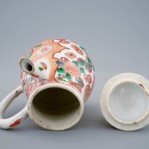 A Chinese verte-Imari chocolate jug and cover, Kangxi — 照片 6