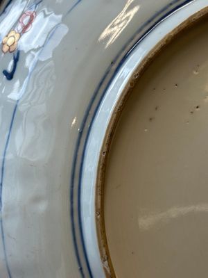 A Chinese verte-Imari dish with floral decor, Kangxi — photo 7