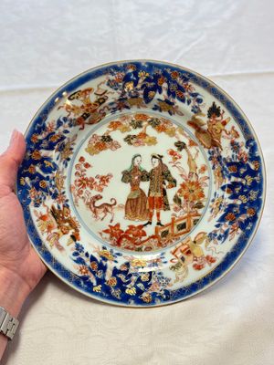 A Chinese verte-Imari 'Governor Duff' plate, Yongzheng — photo 12