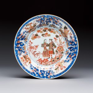A Chinese verte-Imari 'Governor Duff' plate, Yongzheng — photo 1