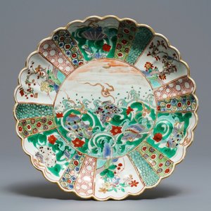 A Chinese verte-Imari 'seashells' dish, Kangxi — 照片 1