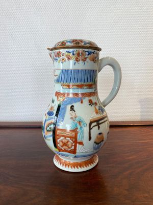 A Chinese verte-Imari 'Xi Xiang Ji' ewer and cover, Yongzheng — photo 1