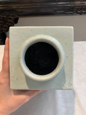 A Chinese white-glazed 'cong' vase, Guangxu mark and of the period — 照片 5