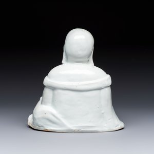 A Chinese white-glazed Milefo Buddha, 19th C. — photo 4
