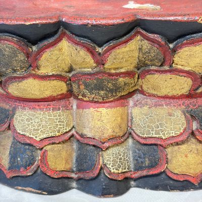 A Chinese white-glazed Milefo Buddha on a gilt-lacquered wooden lotus throne — photo 30