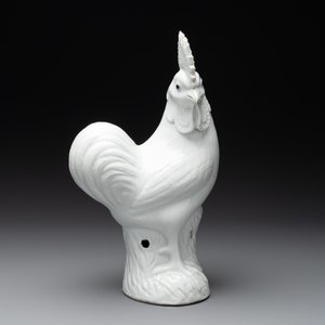 A Chinese white-glazed model of a rooster, 19th C. — 照片 5