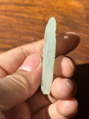 A Chinese white jade 'double phoenix' plaque, Qianlong mark and possibly of the period — 照片 5