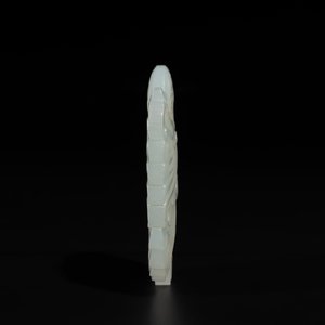A Chinese white jade 'double phoenix' plaque, Qianlong mark and possibly of the period — 照片 3