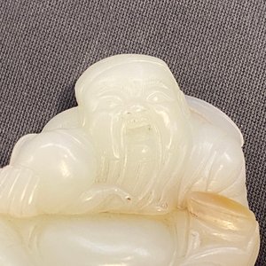 A Chinese white jade figure of Li Taipo, Kangxi/Yongzheng — 照片 19