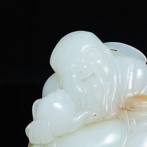 A Chinese white jade figure of Li Taipo, Kangxi/Yongzheng — 照片 7