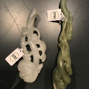 A Chinese white jade lingzhi model, 19/20th C. — photo 8