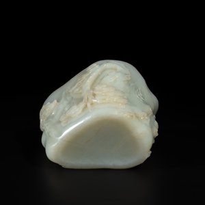 A Chinese white jade 'pine tree' brush pot, Qianlong — 照片 7
