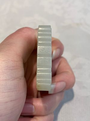 A Chinese white jade 'playing boys' plaque, signed Zigang 子冈, 19/20th C. — photo 10
