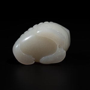 A Chinese white jade water pot in the shape of a three-legged toad, Qing — photo 7