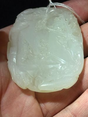 A Chinese white jade 'Xi Xiang Ji' plaque, Wenwan 文玩 mark, Qianlong — 照片 10