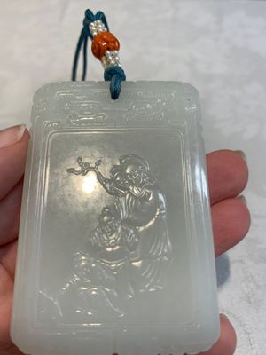 A Chinese white jade Zigang-style plaque, 19/20th C. — photo 7