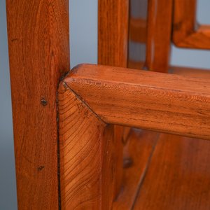 A Chinese wooden chair with inserted carved panels, 19th C. — 照片 14