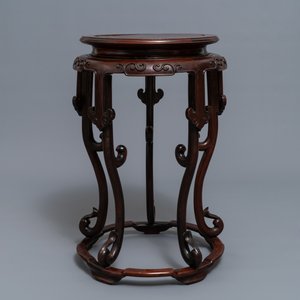A Chinese wooden stand, 19/20th C. — 照片 4
