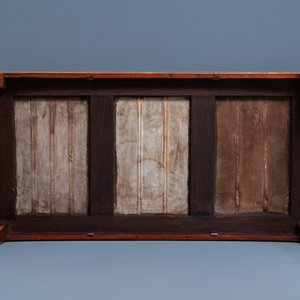 A Chinese wooden table with three qianjiang cai plaques, 19/20th C. — photo 7