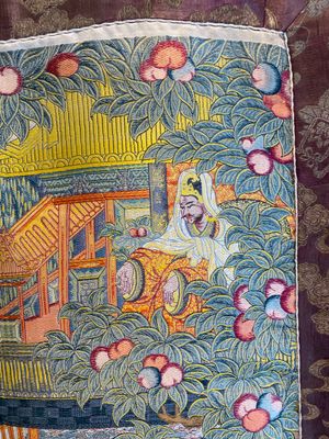 A Chinese woven thangka of a Shambhala king, Republic — photo 8