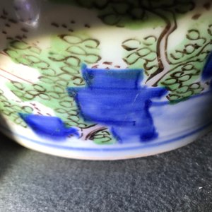 转型期  人物风景五彩将军罐 — 照片 19